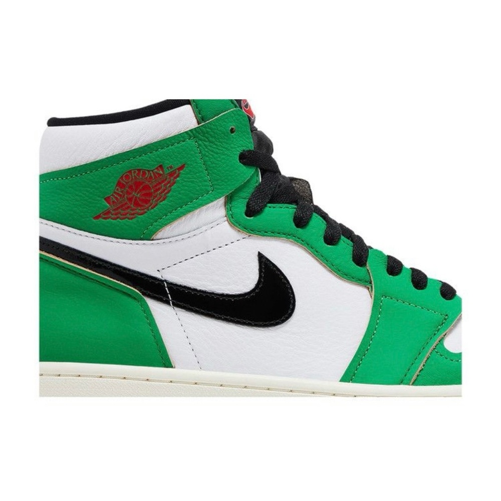 Nike High-Top Sneakers in Green, White, and Black